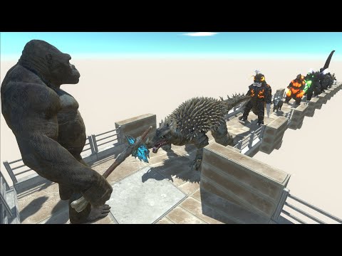 KING KONG VS GHIDORAH DEATH CLIMB WATER UP - Animal Revolt Battle Simulator