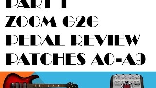Video thumbnail for Zoom G2G George Lynch Signature Pedal Review Part1 by Chris Benton