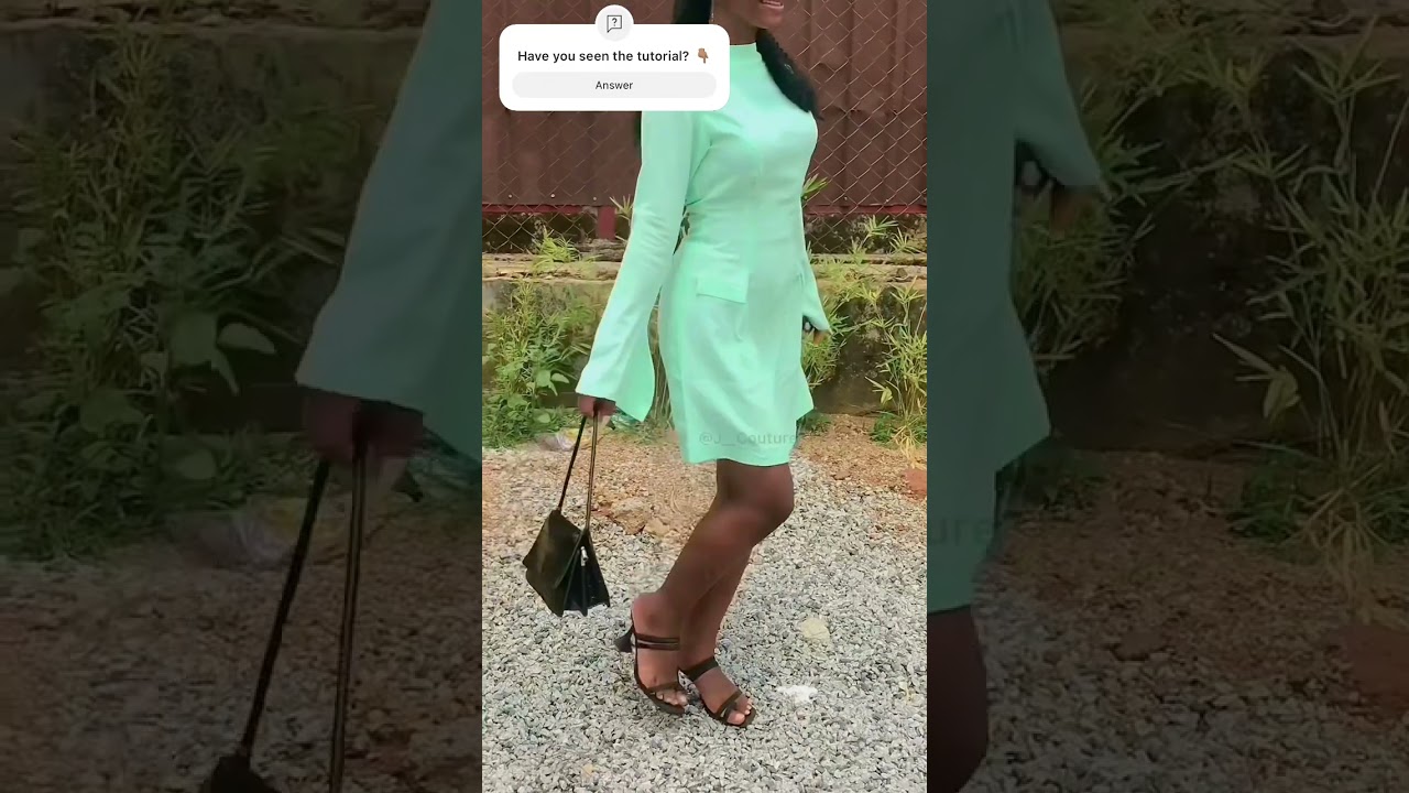 Full tutorial is up on my Channel @ j couture #fashion #cutandsew #womensclothing #sewingsecrets