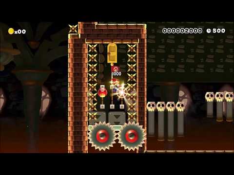 Clearing Andrew2121's NSMB Gold Ru$h Race (Super Mario Maker)