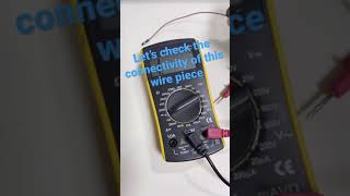 How to use multimeter to check wire connectivity