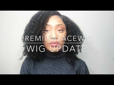 Afro Jeri Curly Brazilian Jeri Curl Full Lace Wig Natural Color 18inch