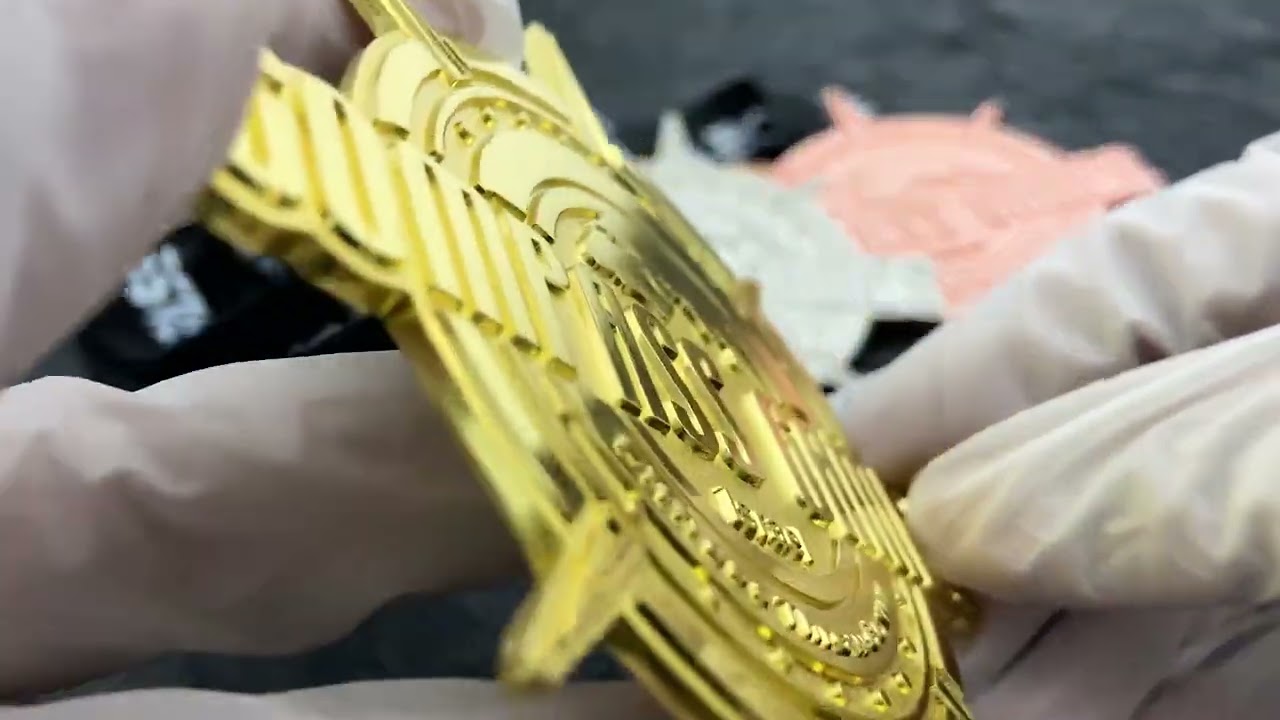 1381 - Compass Game Gold Silver Red Bronze Carnival Medal