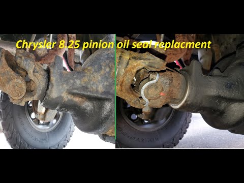 1999 Jeep XJ (Chrysler 8.25 axle) rear differential pinion seal replacement