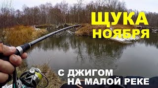 Ловля щуки на малых реках в ноябре.
