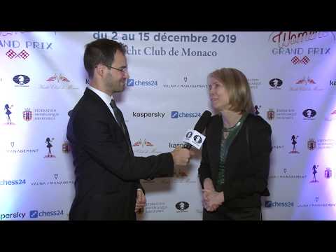 Interview with Pia Cramling | 2019 FIDE Women's Grand Prix - Monaco |