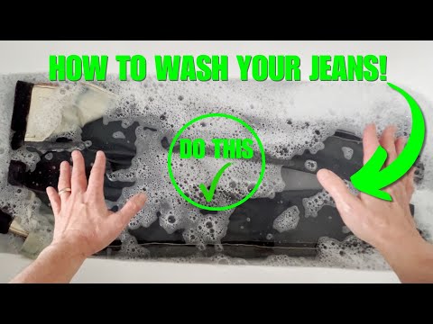 How To Wash Selvedge Denim Jeans - 'Hands On' Demo Using Woolite Dark Fabrics Detergent (REVIEW)