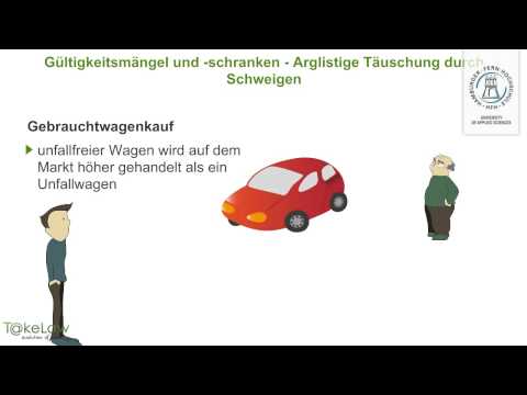 WPR1 (BGB AT) - 173/252 - Arglistige Täuschung durch Schweigen