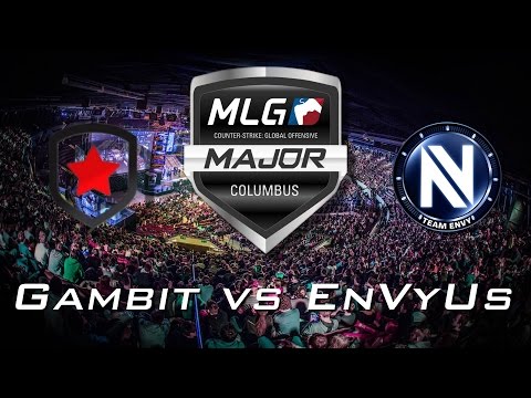 CS:GO Major MLG Columbus 2016 Highlights - Gambit vs EnVyUs - Eliminations