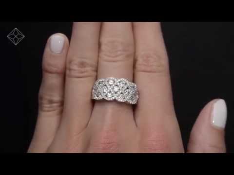 N4531Y - Lattice Diamond Ring 1.75CT H/Si in 18K White Goldf