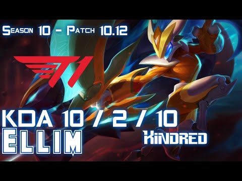 T1 Ellim KINDRED vs REK'SAI Jungle - Patch 10.12 KR Ranked