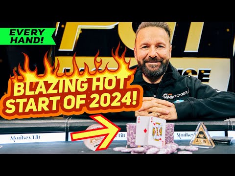 Daniel Negreanu Starts 2024 with a BANG! [Compilation of Every Major Hand]