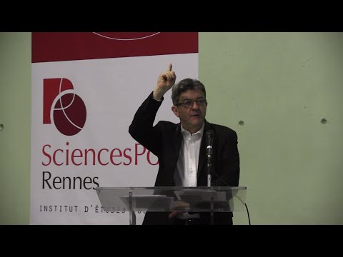 Conférence de Jean Luc Mélenchon à Sciences Po Rennes