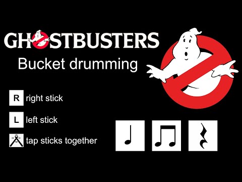 Ghostbusters Halloween Bucket Drumming