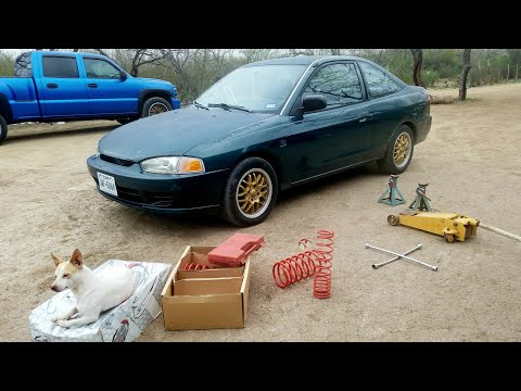 Installing B&G drop springs on Mitsubishi Mirage