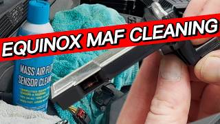 Chevy Equinox Mass Air Flow Sensor Cleaning | MAF Cleaner #equinox