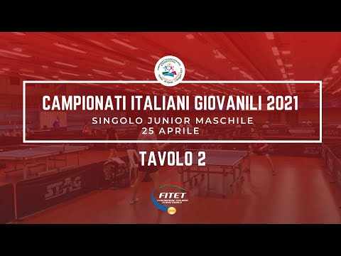 ITALIANI GIOVANILI 2021 - Singolo Junior M - CAMPO 2