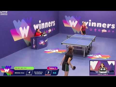 Winners League  17.09.21 Biletska Inna - Kardashova Anastasiia 19:30