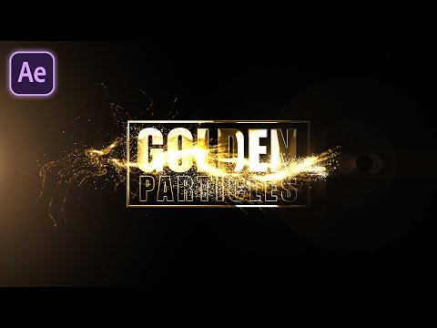 Gold Particles logo Reveal in After Effects | After Effects Tutorial