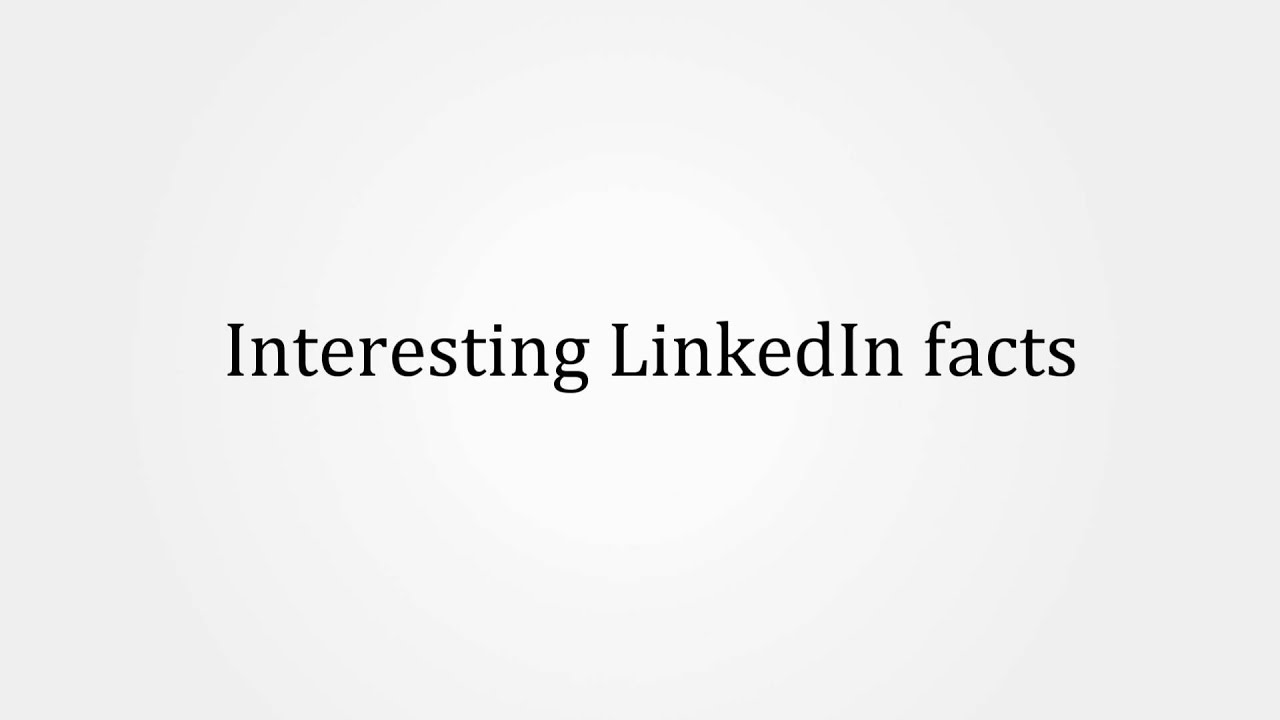 LinkedIn Statistics Video