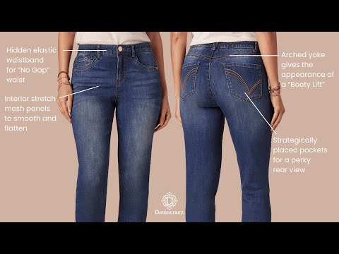 Democracy Clothing’s "Ab" Solution® Fit Technology 👖 | The Jeans That Fit You