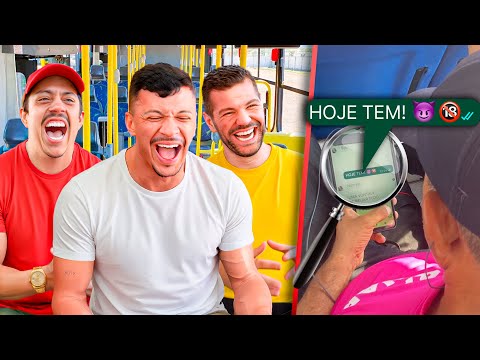 PESSOAS FLAGRADAS NO ÔNIBUS FALANDO SAF4DEZAS!! 😈🍆 (ft. Renato Albani & Victor Sarro)