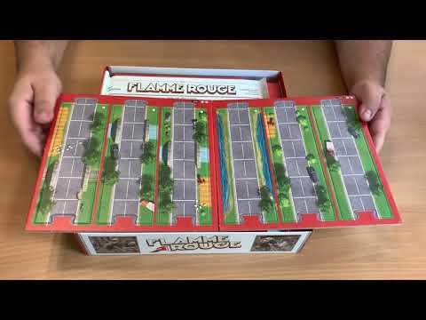 Flamme Rouge Unboxing (Dobozbontás) - Mit Játsszunk?