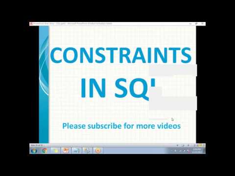 Types of Constraints in SQL Server
