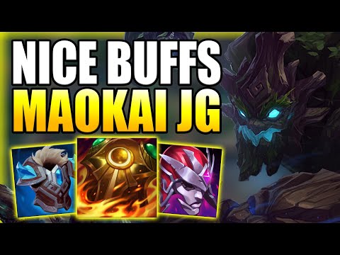 MAOKAI JUNGLE HAS BECOME MUCH BETTER AFTER THE RECENT BUFFS! - Best Build/Runes - League of Legends