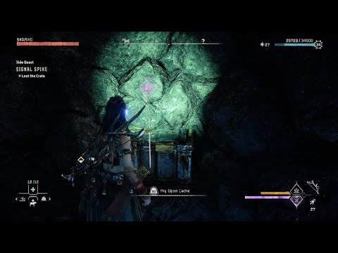 Horizon Forbidden West - Signal Spike mission Cavern entrance