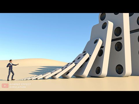 Big Domino Effect simulation V1