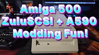 Amiga 500 | ZuluSCSI + A590 Modding Fun! 🖥️💾✨