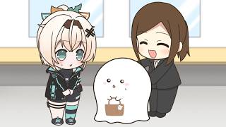 【手描き】陰キャが過ぎるママ殿とござるさん【ホロライブ/風真いろは】
