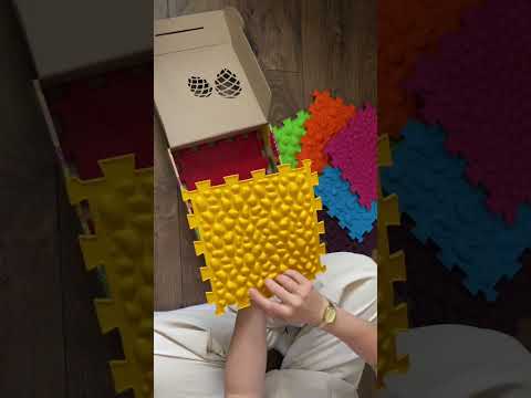 Масажний килимок «Ортек Мікс Пазли» 8 елементів М`ЯКИЙ