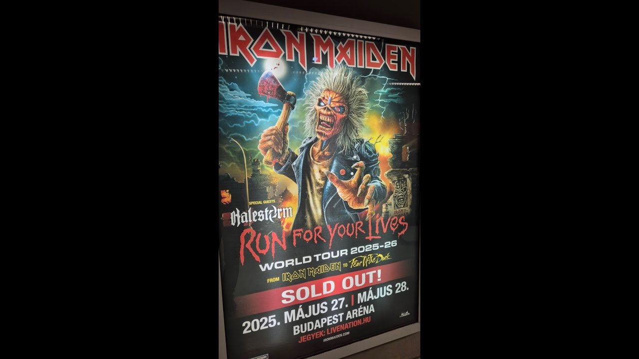 Iron Maiden # Intro + First song - Run For Your Lifes World Tour 2025 Budapest (2025-05-27) - YouTube