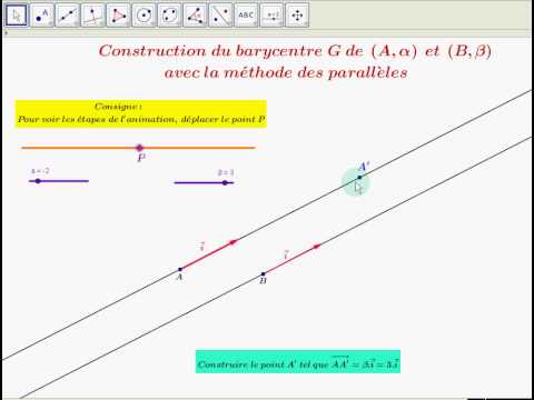 comment construire barycentre de 3 points