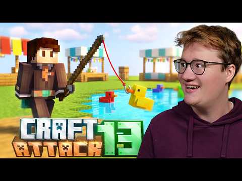 NEUES SPIEL: Redstone ENTEN-ANGELN für den FREIZEITPARK | Craft Attack 13