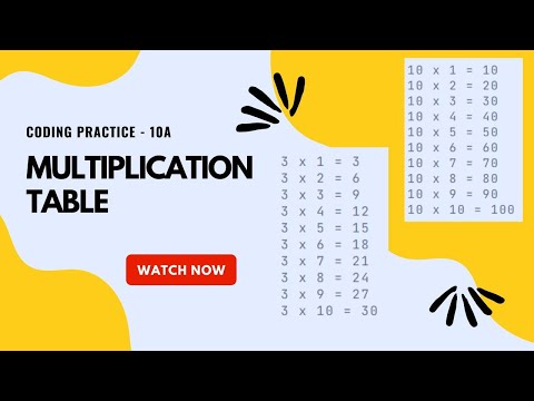 Multiplication Table Coding Practice 10a Python Coding Debugging Nxtwave Ccbp Coding Tips