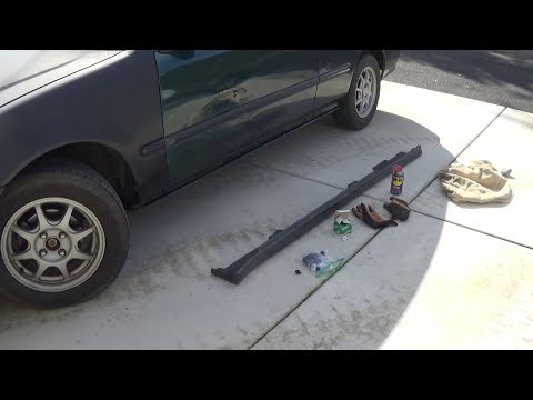 Installing side skirts on 96 to 00 Honda Civic