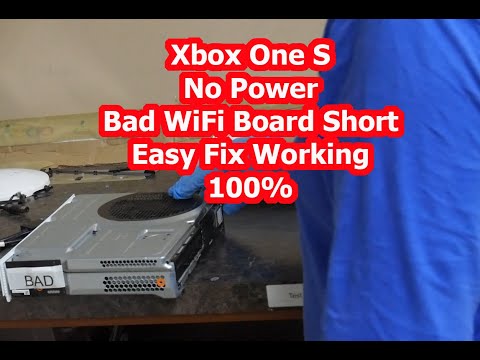 Xbox One S No Power Fix (Simple WiFi Board Short)  100% Fix Easy