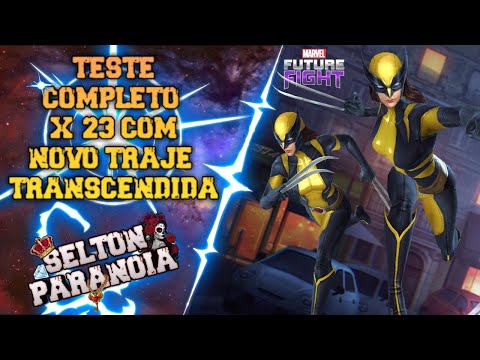 TESTE COMPLETO DA X-23 COM NOVO TRAJE E TRANSCENDIDA - MARVEL FUTURE FIGHT