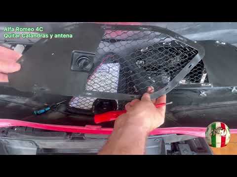 Alfa Romeo 4C Quitar la calandra para pintar el parachoques