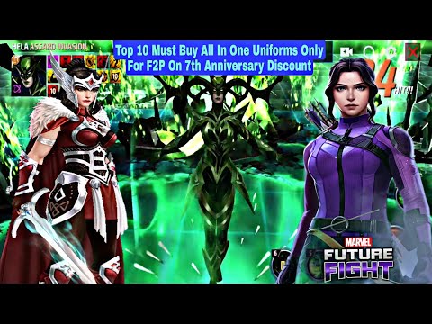 Top 10 Must Buy All In One Uniforms Only For F2P On 7th Anniversary Discount - Marvel Future Fight