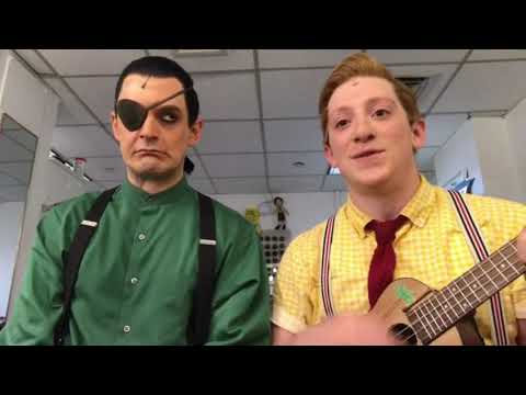 Broadway's Spongebob and Plankton singing F.U.N Song(ft. Guy making all the sounds)