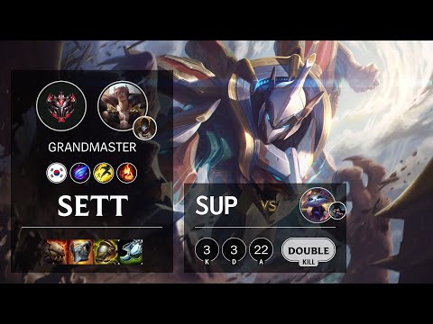 Sett Support vs Yuumi - KR Grandmaster Patch 10.20
