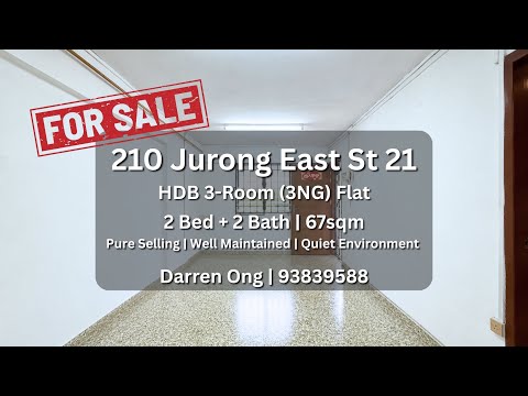210 Jurong East Street 21, 210 Jurong East Street 21, 2 Bedrooms, 721 sqft, HDB Flat For Sale, by Darren Ong, 500192245 - PropertyGuru.com.sg