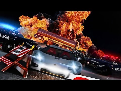 Hot Pursuit 1  The Unstoppable   Epic BeamNG Police Chase Move #009 🔥🚧