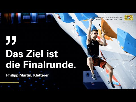 Kletterer und Polizei-Spitzensportler Philipp Martin startet bei den European Championships