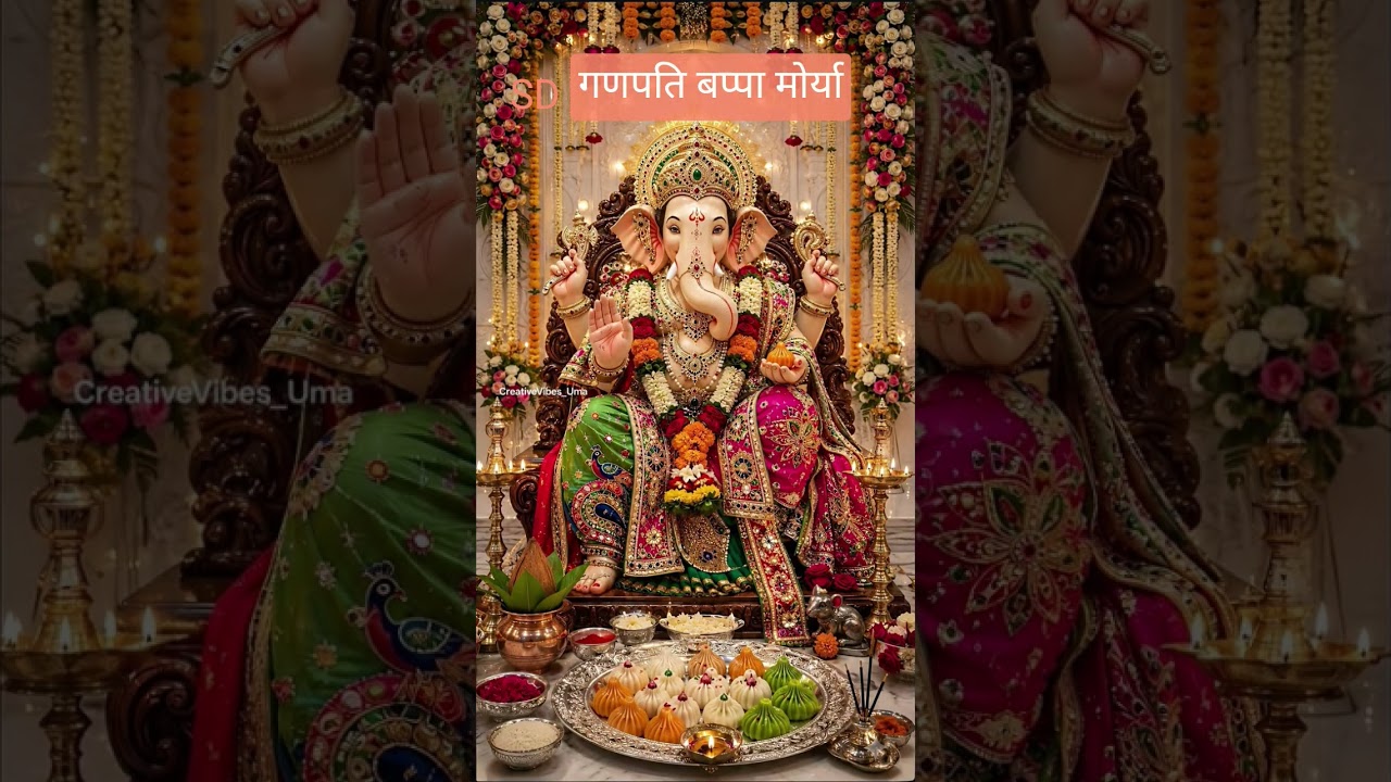 🕉श्री गणेश जी की कृपा बनी रहे🙏#ganpatibappamorya #ganeshchaturthi #ganesh #short#viral#trending #bha