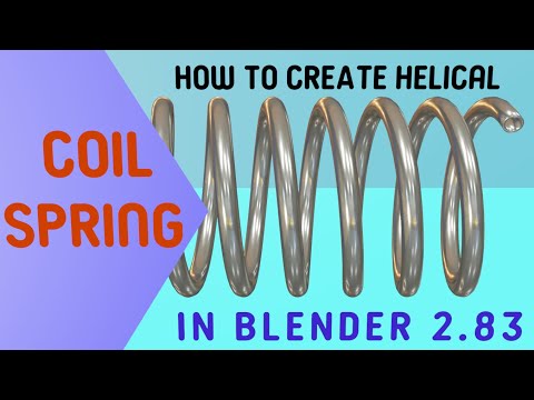 How to create a heavy-duty helical spring in Blender 2.83